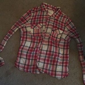 Sonoma red button up shirt